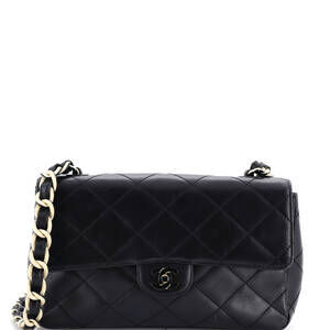 Chanel Medium Vintage Resin Chain CC Flap Bag Quilted Lambskin